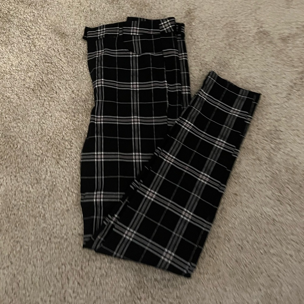 Forever 21 black striped dress pant